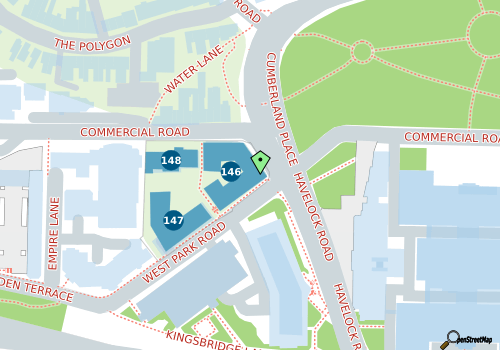 this building on a map