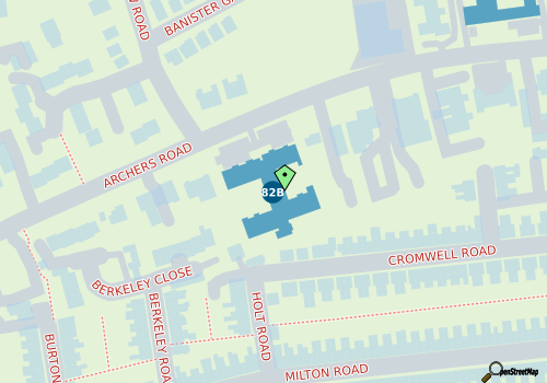 this building on a map