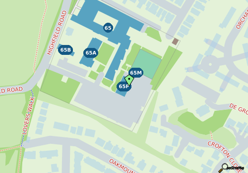 this building on a map