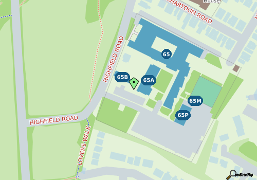 this building on a map