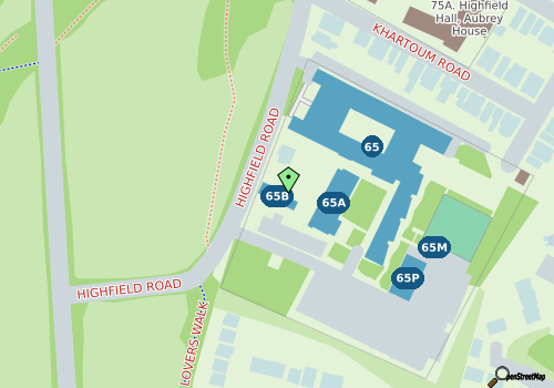 this building on a map