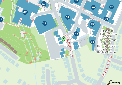 this building on a map