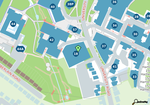 this building on a map