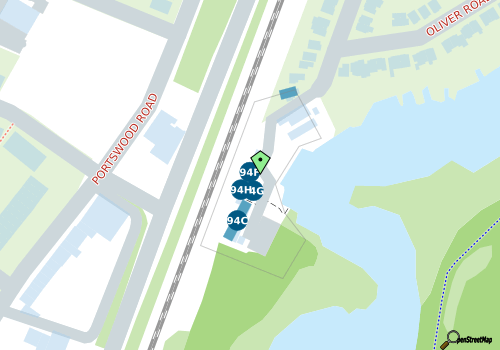 this building on a map