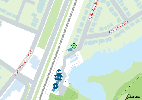 this building on a map