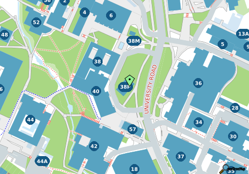 this building on a map