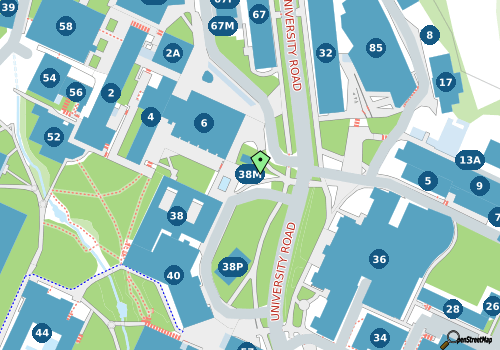 this building on a map