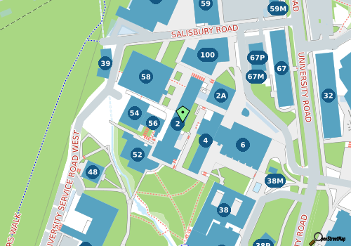 this building on a map