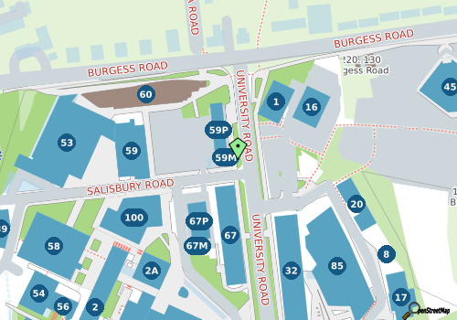 this building on a map