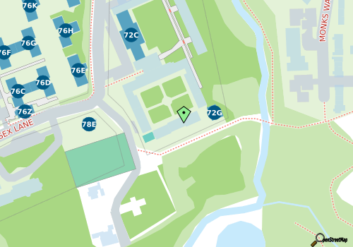 this building on a map