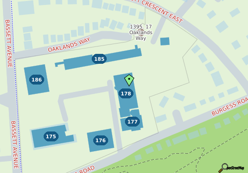 this building on a map