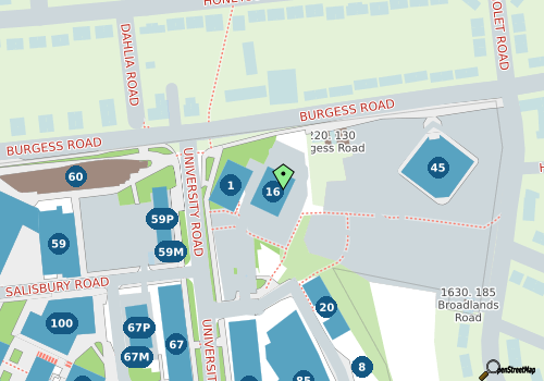 this building on a map