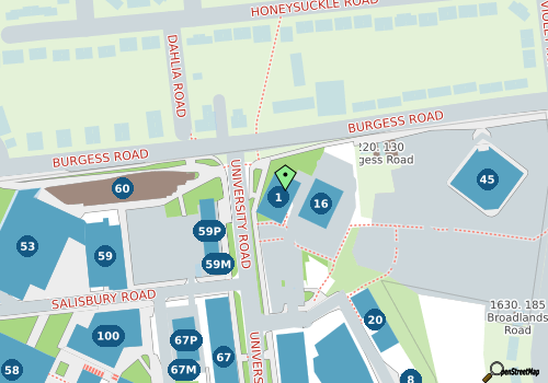 this building on a map