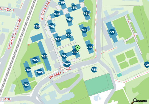 this building on a map