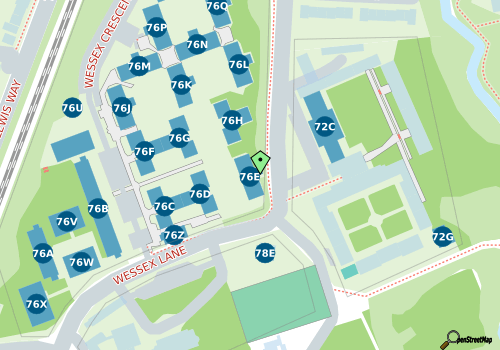 this building on a map