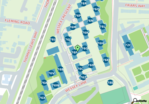 this building on a map