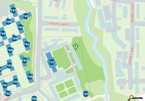 this building on a map