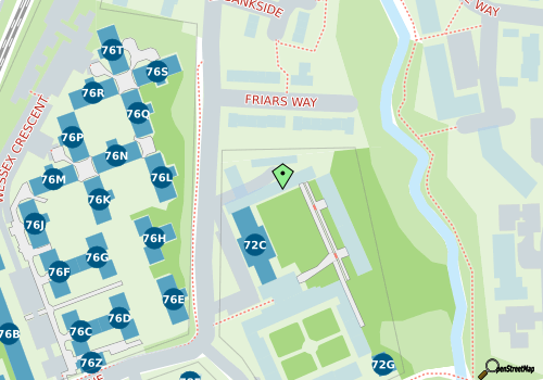 this building on a map