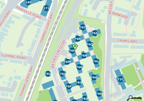 this building on a map