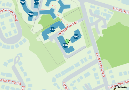 this building on a map