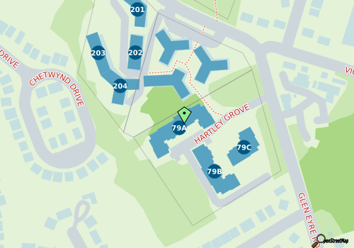 this building on a map