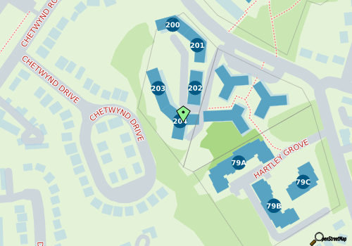 this building on a map