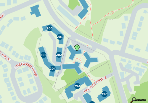 this building on a map