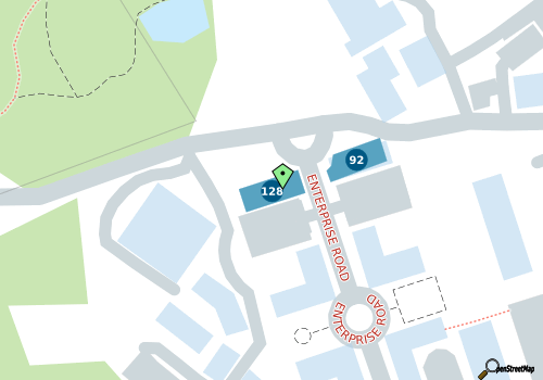 this building on a map