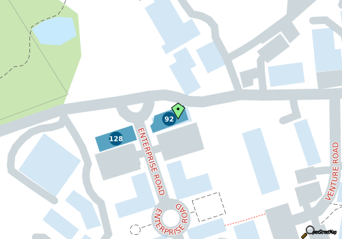 this building on a map