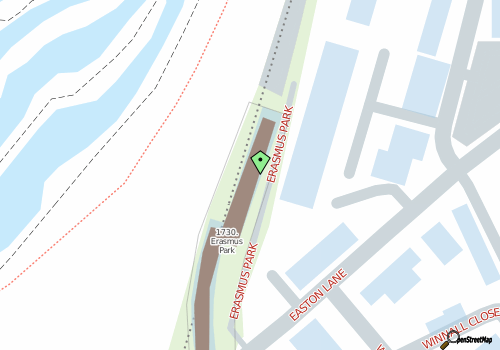 this building on a map