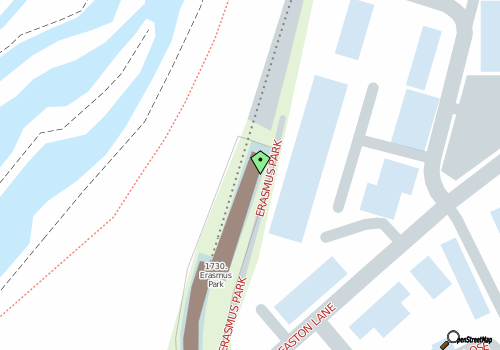 this building on a map